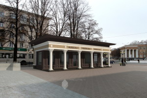 Проект павильона по ул.Первомайская (пеш. аллея) в г.Уфа