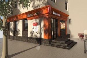 Проект информационного оформления фасадов турецкого кафе по ул.Коммунистическая, 40а в г.Уфа